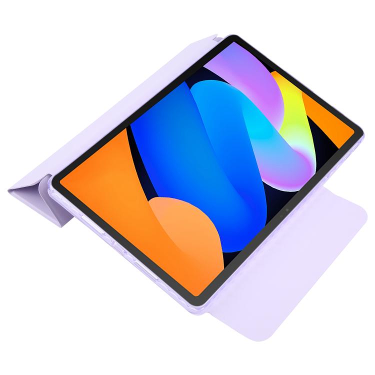 For Lenovo Xiaoxin Pad 11 2025 Trifold Magnetic Split Acrylic Leather Tablet Case