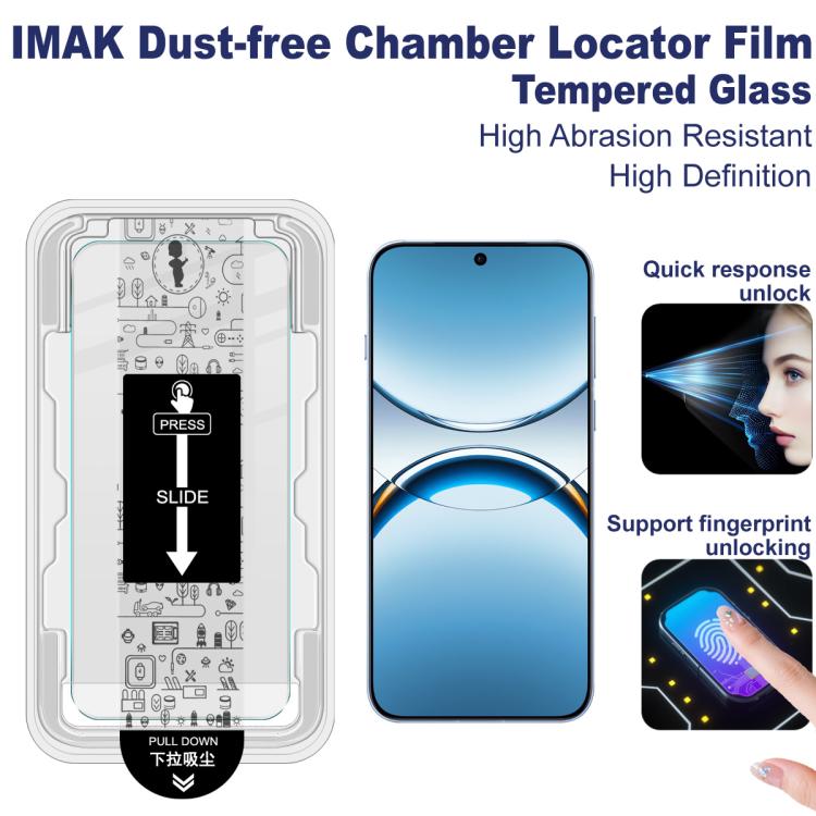 For OPPO Find X8 imak Dust-free Chamber Locator H Series Tempered Glass Film