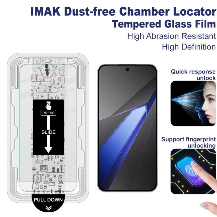 For OPPO K15 Pro 5G imak Dust-free Chamber Locator H Series Tempered Glass Film