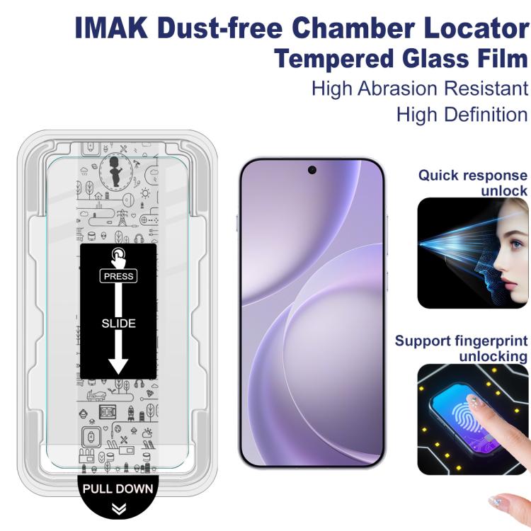 For OPPO Find X9s Pro 5G imak Dust-free Chamber Locator H Series Tempered Glass Film