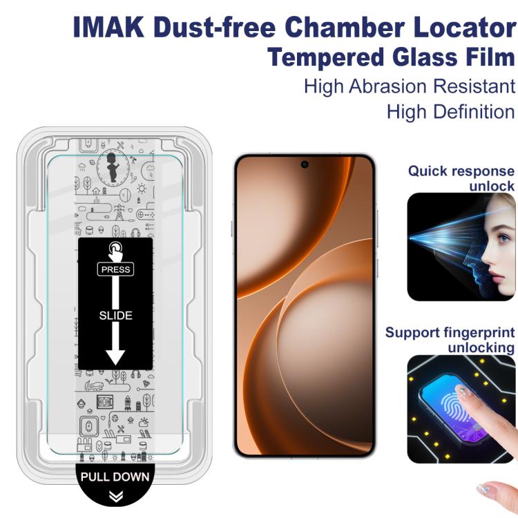 For OPPO Find X9 Ultra 5G imak Dust-free Chamber Locator H Series Tempered Glass Film