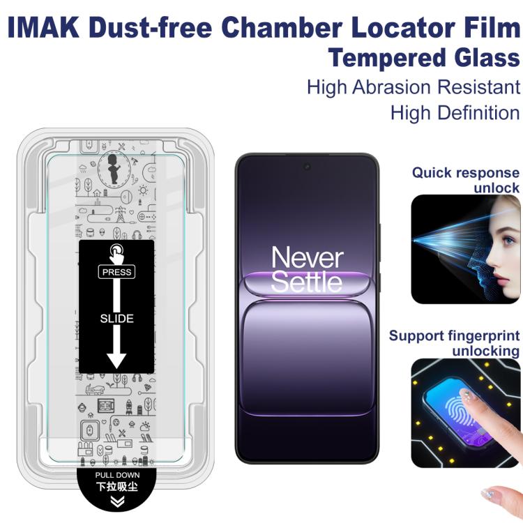 For OnePlus Ace 5 Racing / Nord CE5 imak Dust-free Chamber Locator H Series Tempered Glass Film