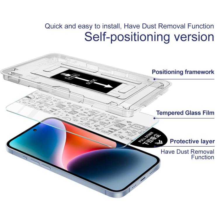 For OnePlus Ace 5 Racing / Nord CE5 imak Dust-free Chamber Locator H Series Tempered Glass Film