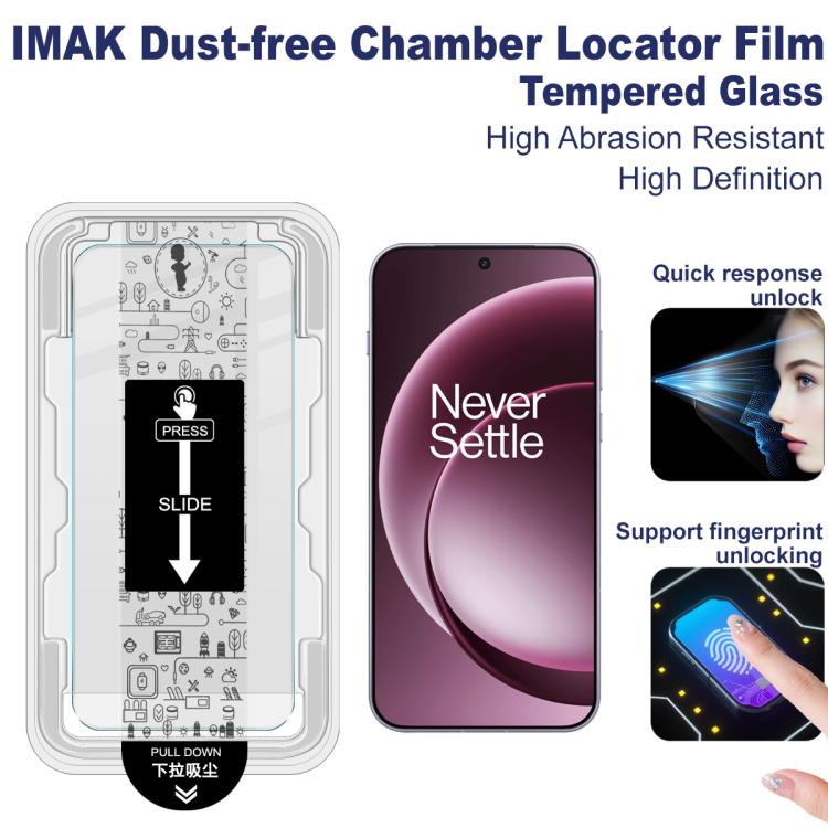 For OnePlus 15 imak Dust-free Chamber Locator H Series Tempered Glass Film