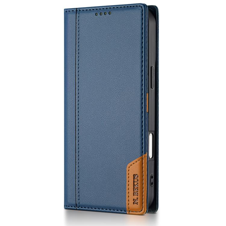 For iPhone 17 Pro Max N.BEKUS P3 RFID Stitching Magnetic Flip Leather Phone Case