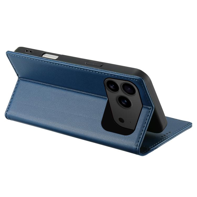 For iPhone 17 Pro Max N.BEKUS P3 RFID Stitching Magnetic Flip Leather Phone Case