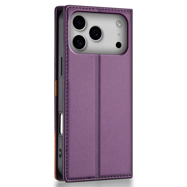 For iPhone 17 Pro Max N.BEKUS P3 RFID Stitching Magnetic Flip Leather Phone Case