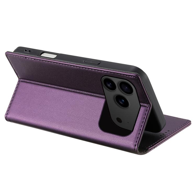 For iPhone 17 Pro N.BEKUS P3 RFID Stitching Magnetic Flip Leather Phone Case