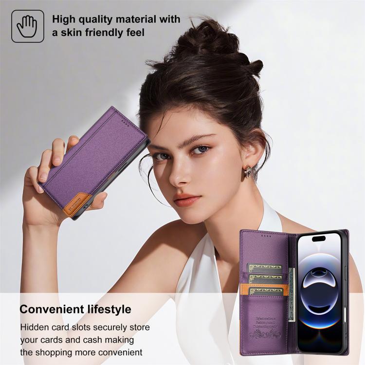 For iPhone 17 Pro N.BEKUS P3 RFID Stitching Magnetic Flip Leather Phone Case