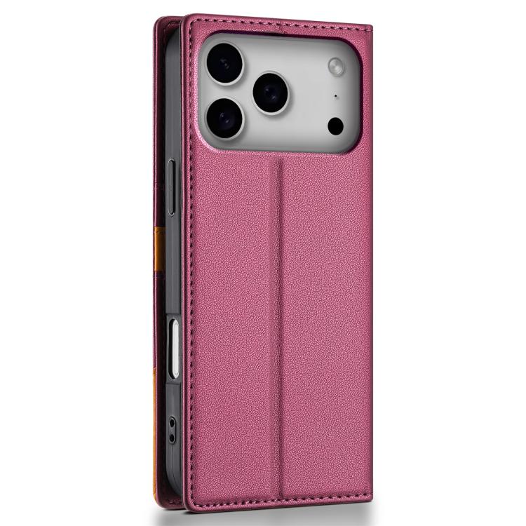 For iPhone 17 Pro N.BEKUS P3 RFID Stitching Magnetic Flip Leather Phone Case