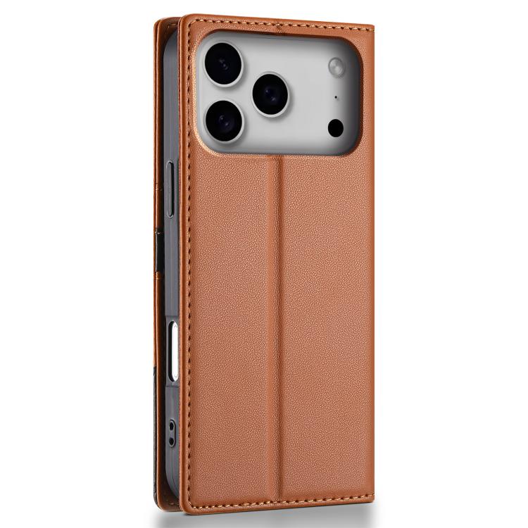 For iPhone 17 Pro N.BEKUS P3 RFID Stitching Magnetic Flip Leather Phone Case