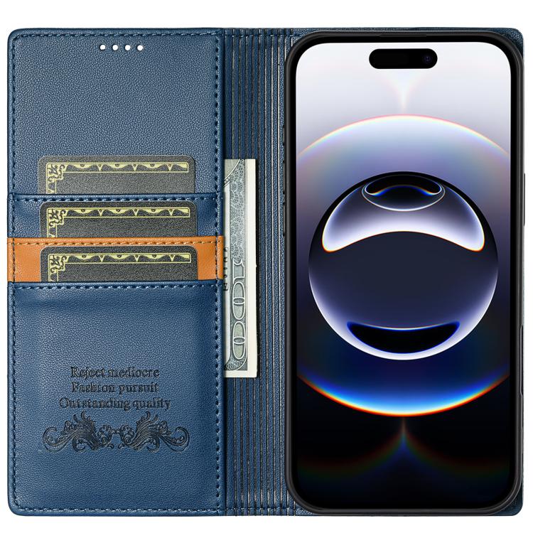 For iPhone 17 N.BEKUS P3 RFID Stitching Magnetic Flip Leather Phone Case