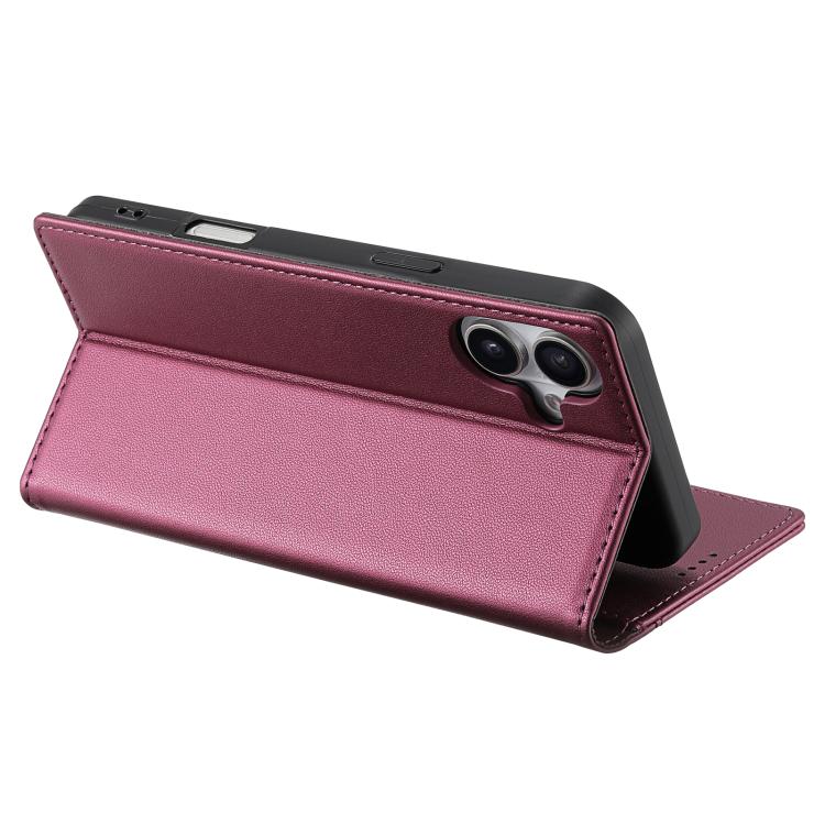 For iPhone 17 N.BEKUS P3 RFID Stitching Magnetic Flip Leather Phone Case