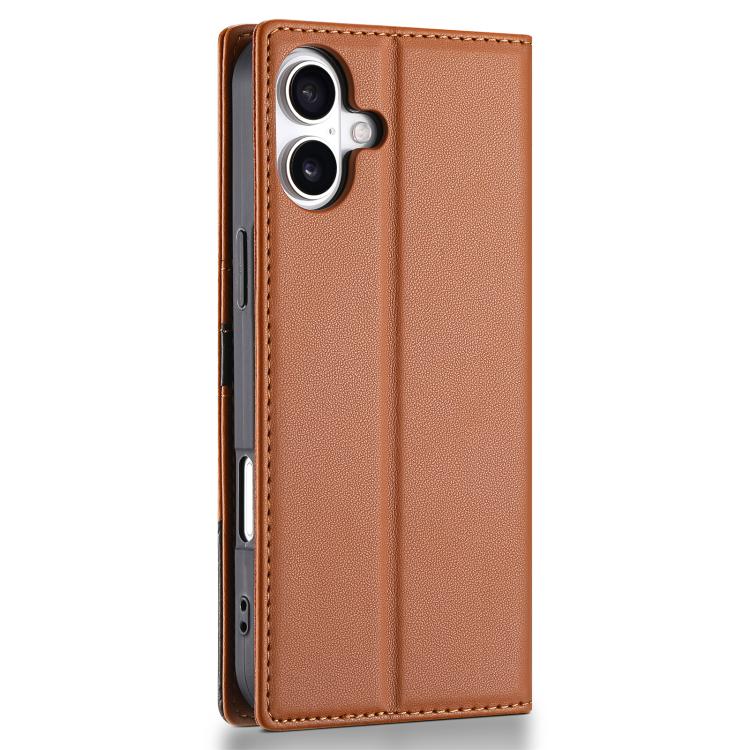 For iPhone 17 N.BEKUS P3 RFID Stitching Magnetic Flip Leather Phone Case