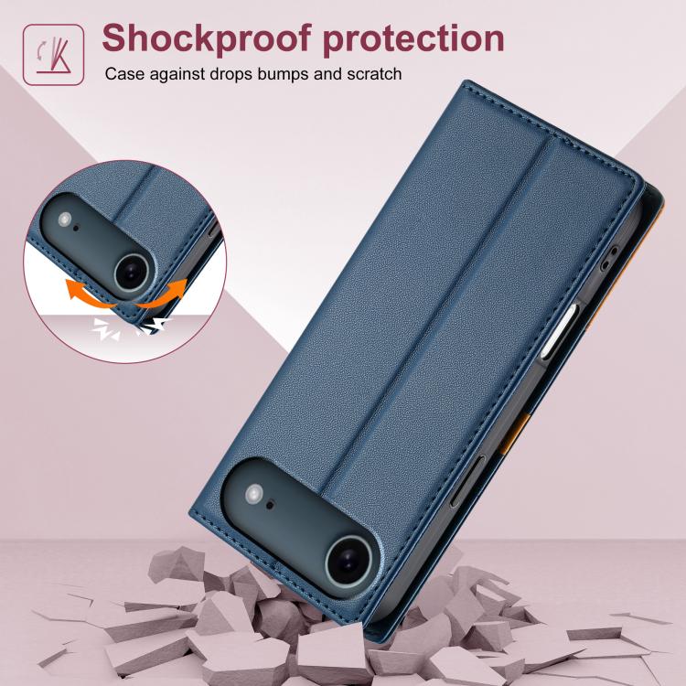 For iPhone Air N.BEKUS P3 RFID Stitching Magnetic Flip Leather Phone Case
