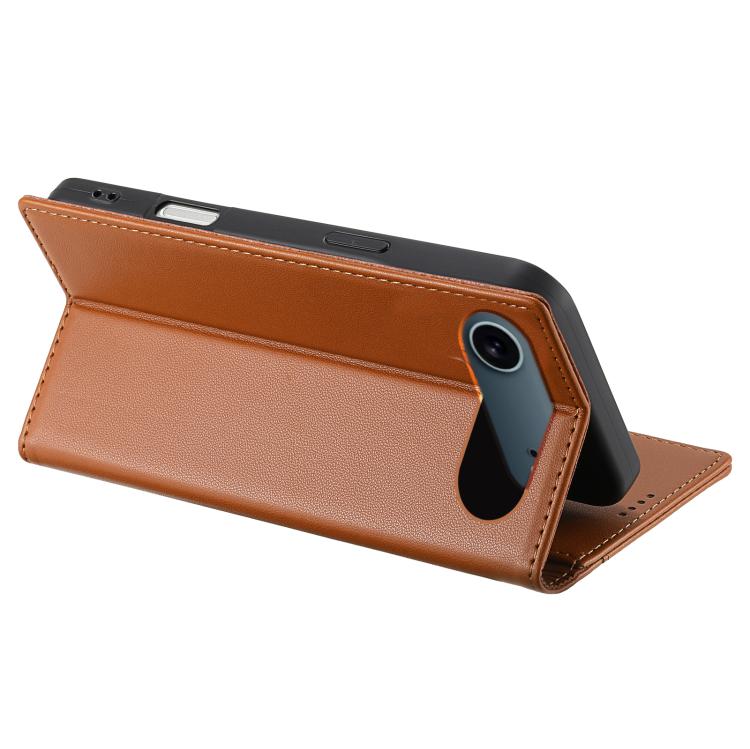 For iPhone Air N.BEKUS P3 RFID Stitching Magnetic Flip Leather Phone Case