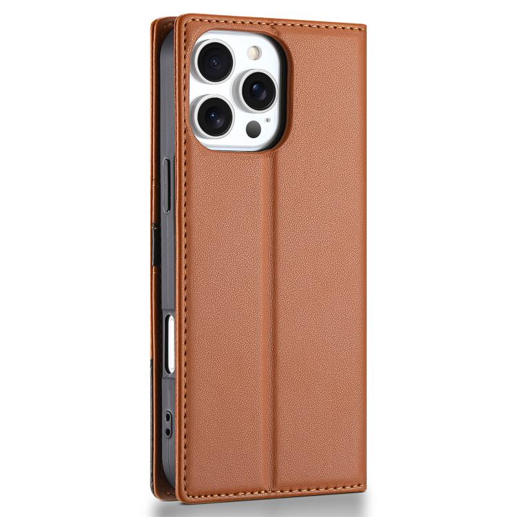For iPhone 16 Pro Max N.BEKUS P3 RFID Stitching Magnetic Flip Leather Phone Case