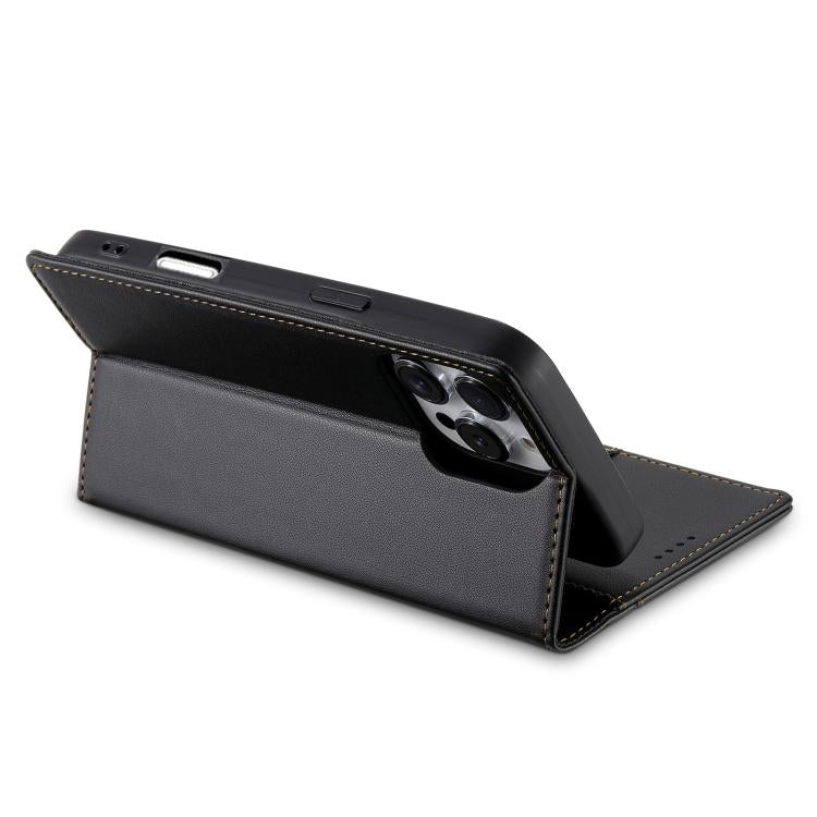For iPhone 16 Pro N.BEKUS P3 RFID Stitching Magnetic Flip Leather Phone Case