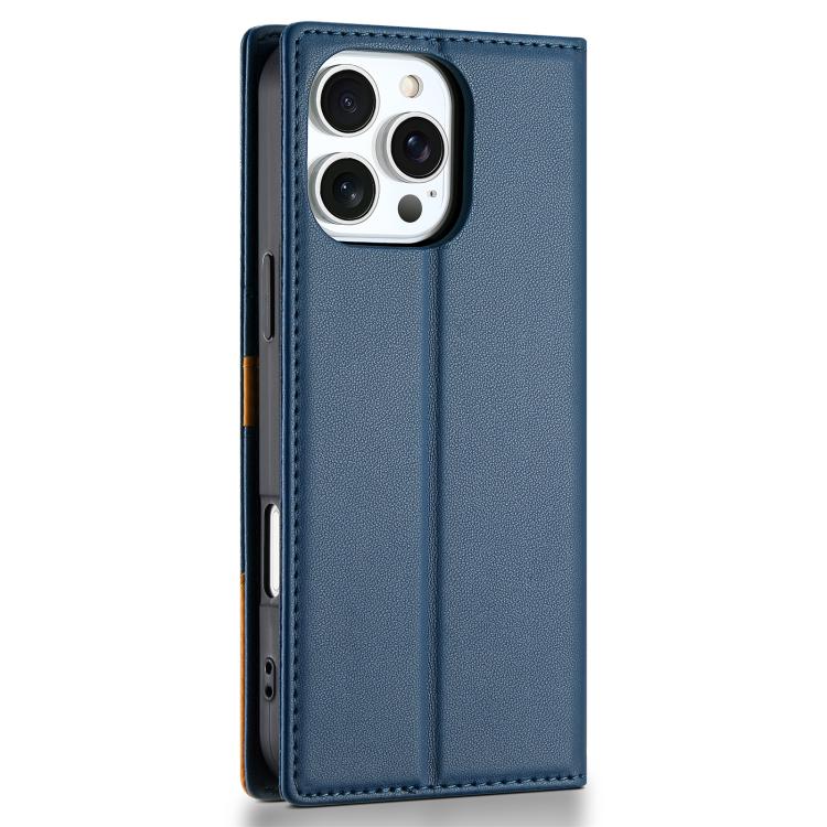 For iPhone 16 Pro N.BEKUS P3 RFID Stitching Magnetic Flip Leather Phone Case