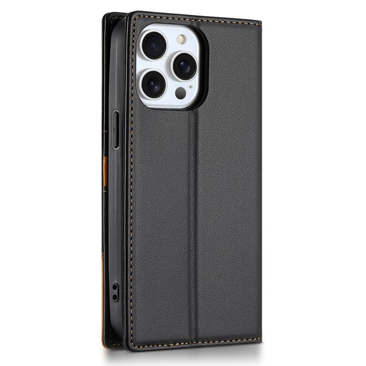 For iPhone 15 Pro Max N.BEKUS P3 RFID Stitching Magnetic Flip Leather Phone Case