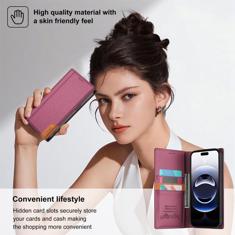 For iPhone 15 Pro Max N.BEKUS P3 RFID Stitching Magnetic Flip Leather Phone Case