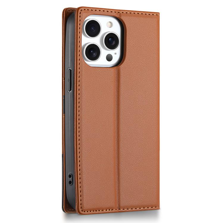 For iPhone 15 Pro Max N.BEKUS P3 RFID Stitching Magnetic Flip Leather Phone Case