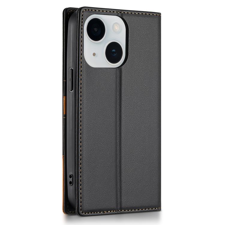 For iPhone 15 N.BEKUS P3 RFID Stitching Magnetic Flip Leather Phone Case