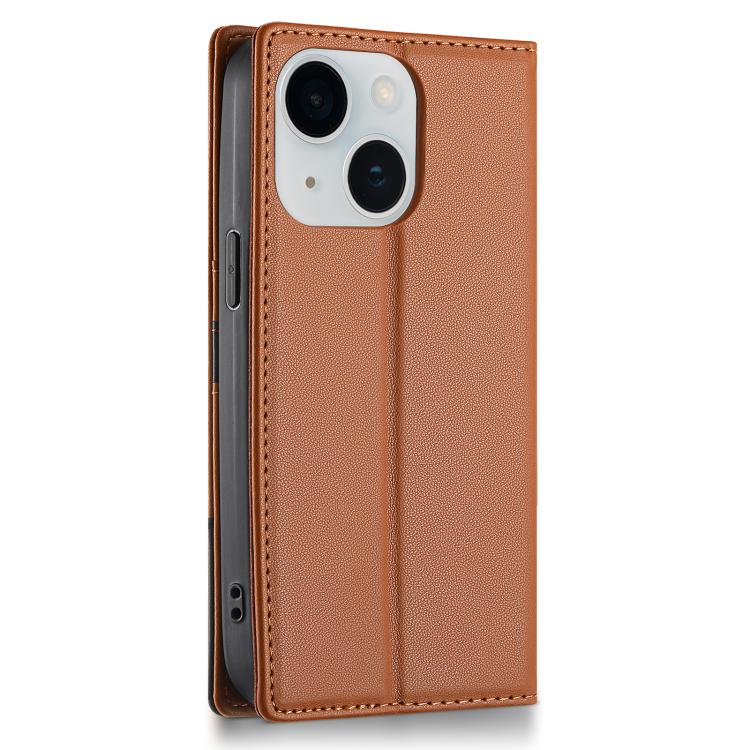 For iPhone 15 N.BEKUS P3 RFID Stitching Magnetic Flip Leather Phone Case