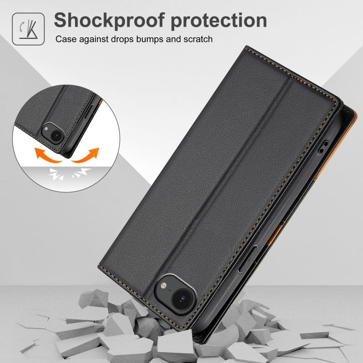 For iPhone SE 2022 / 2020 / 8 / 7 N.BEKUS P3 RFID Stitching Magnetic Flip Leather Phone Case