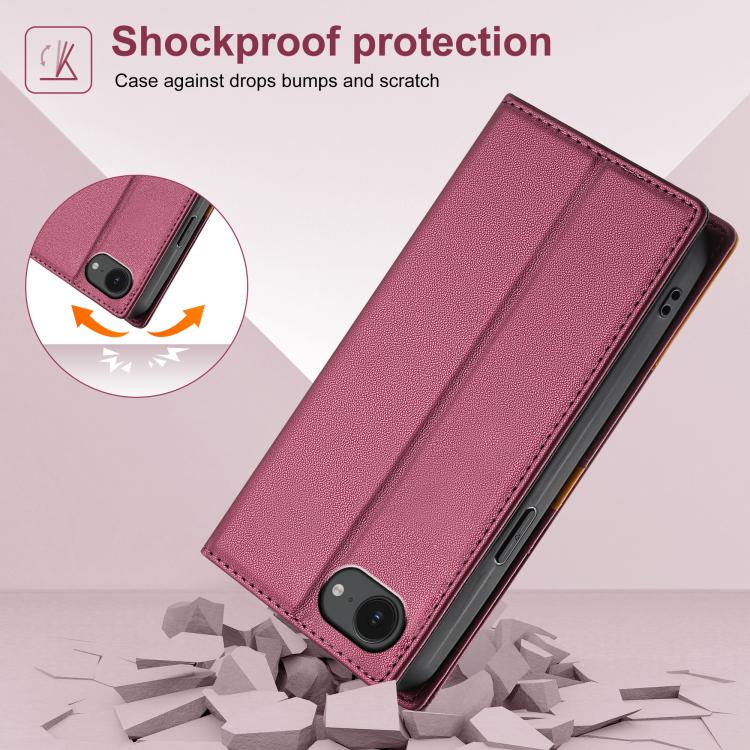 For iPhone SE 2022 / 2020 / 8 / 7 N.BEKUS P3 RFID Stitching Magnetic Flip Leather Phone Case