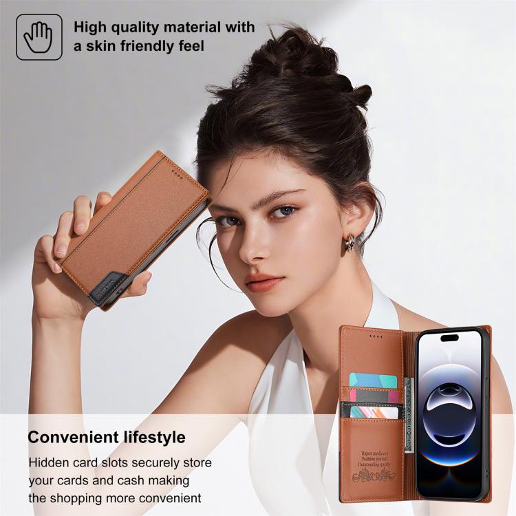 For iPhone 13 Pro N.BEKUS P3 RFID Stitching Magnetic Flip Leather Phone Case