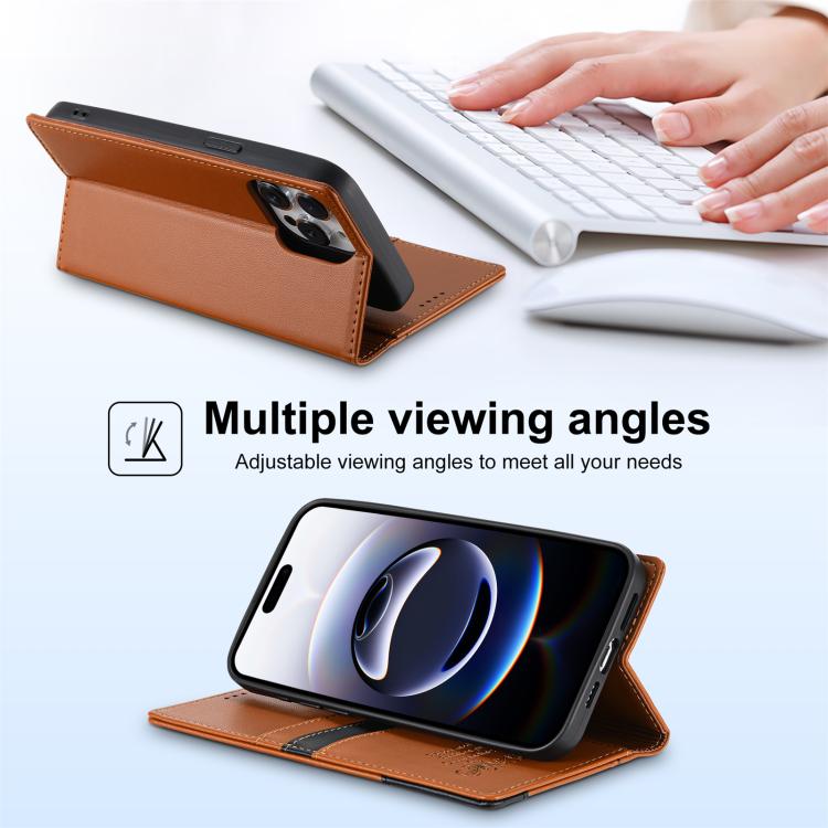 For iPhone 13 Pro N.BEKUS P3 RFID Stitching Magnetic Flip Leather Phone Case