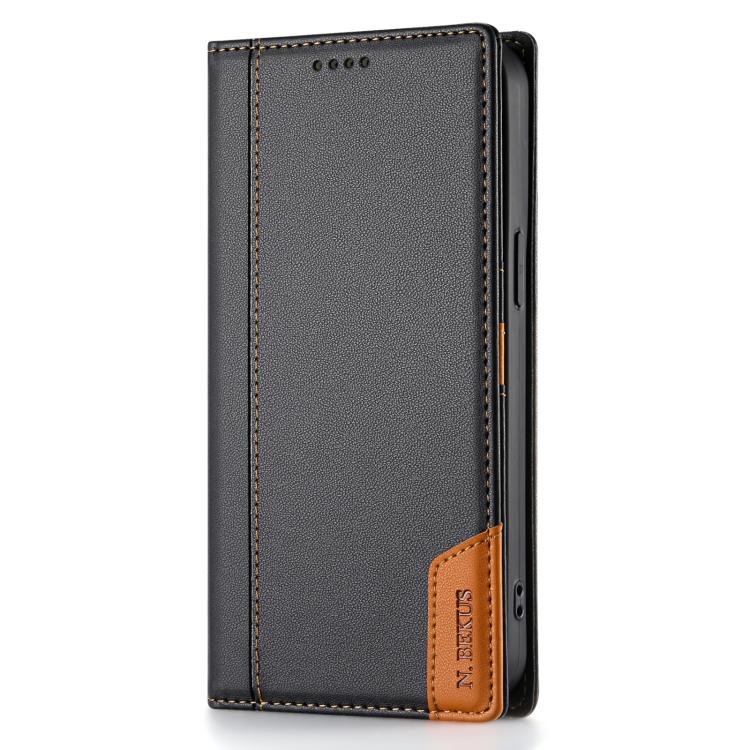For iPhone 12 Pro Max N.BEKUS P3 RFID Stitching Magnetic Flip Leather Phone Case