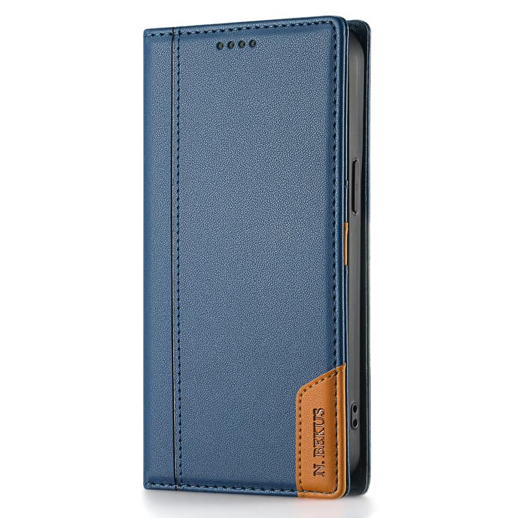 For iPhone 12 Pro Max N.BEKUS P3 RFID Stitching Magnetic Flip Leather Phone Case