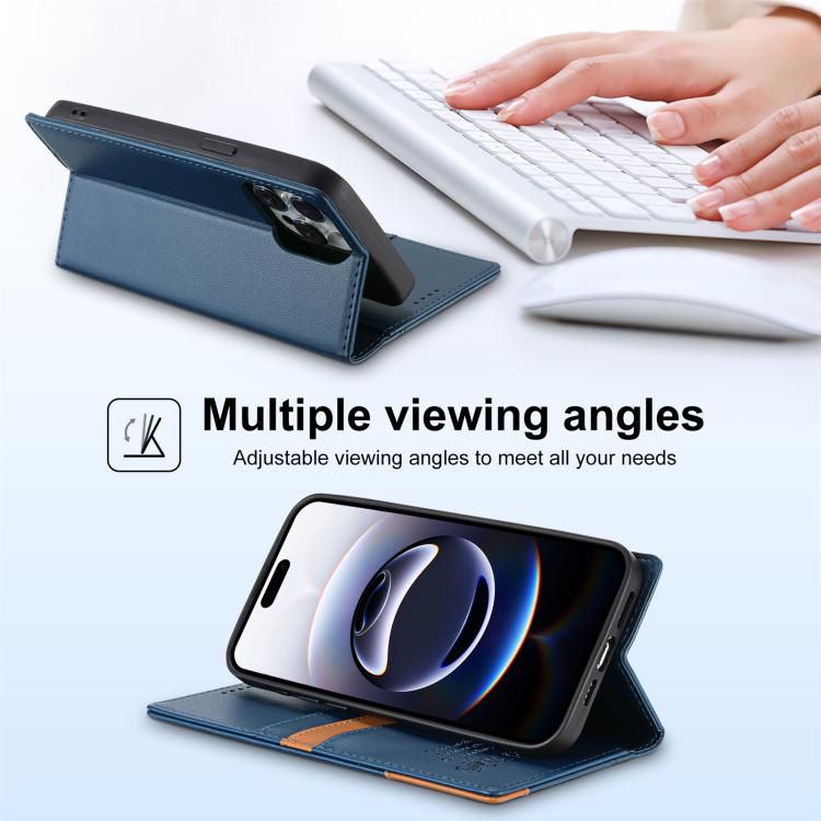 For iPhone 12 Pro Max N.BEKUS P3 RFID Stitching Magnetic Flip Leather Phone Case