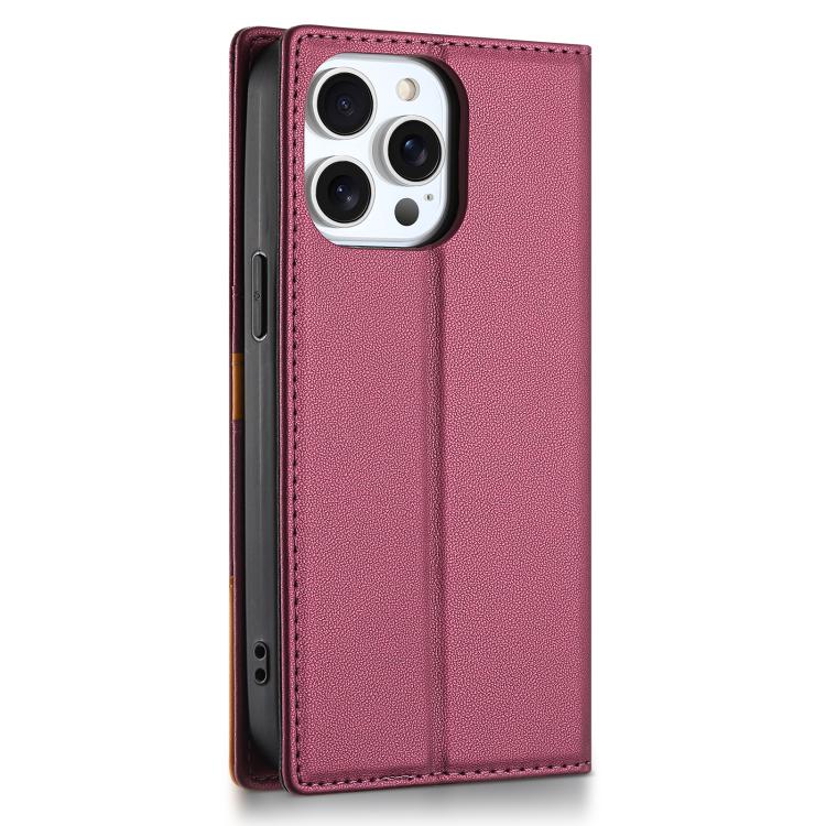 For iPhone 12 Pro Max N.BEKUS P3 RFID Stitching Magnetic Flip Leather Phone Case