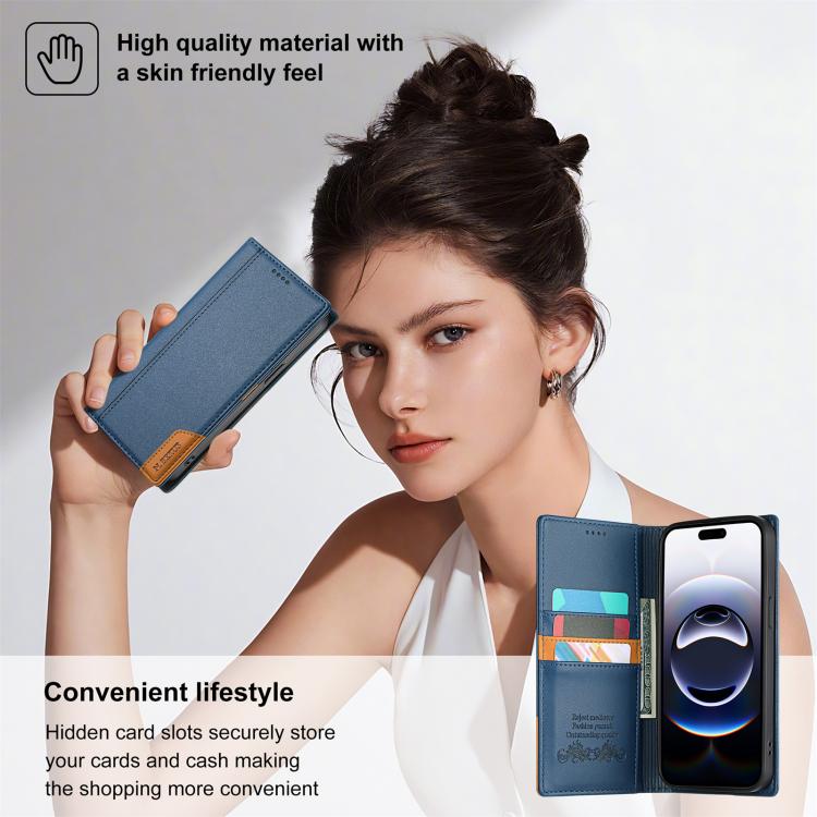 For iPhone 11 N.BEKUS P3 RFID Stitching Magnetic Flip Leather Phone Case