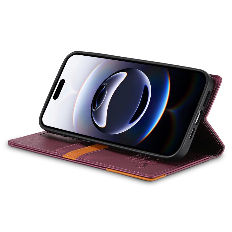 For iPhone XS / X N.BEKUS P3 RFID Stitching Magnetic Flip Leather Phone Case
