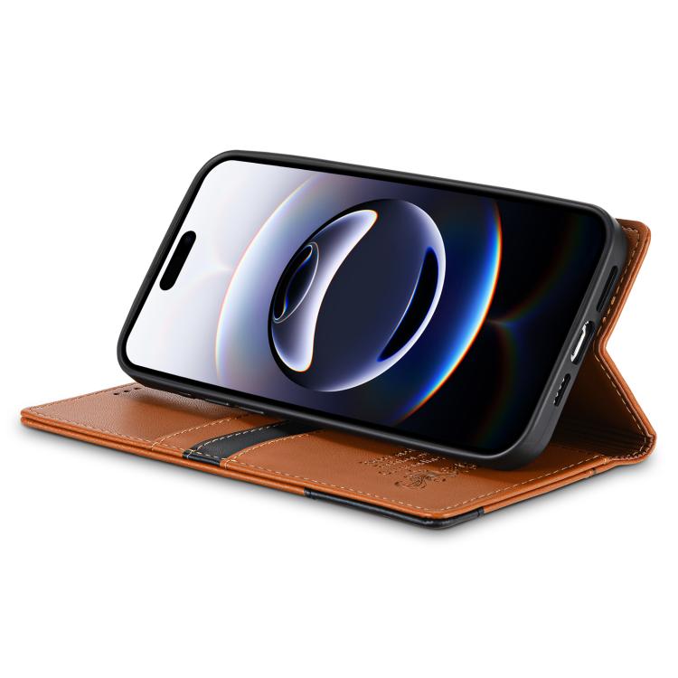 For iPhone XS / X N.BEKUS P3 RFID Stitching Magnetic Flip Leather Phone Case