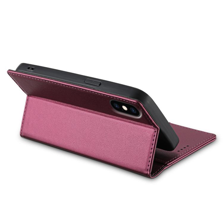 For iPhone XS Max N.BEKUS P3 RFID Stitching Magnetic Flip Leather Phone Case