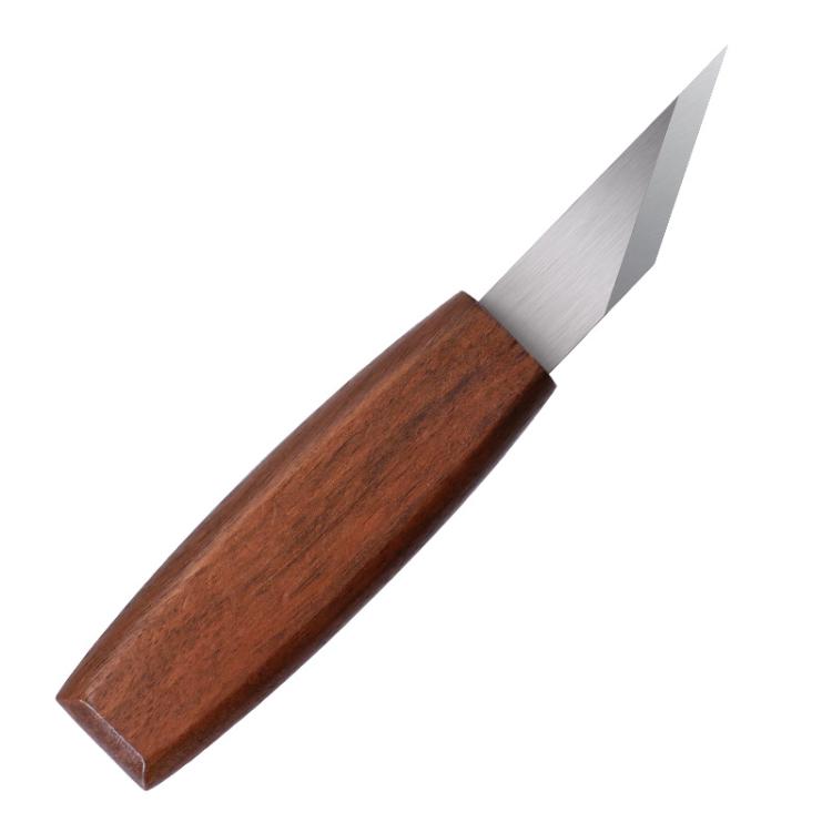 Long Blade Bevel Pointed Hand Carving Knife Utility Knife, Handle Material:Walnut