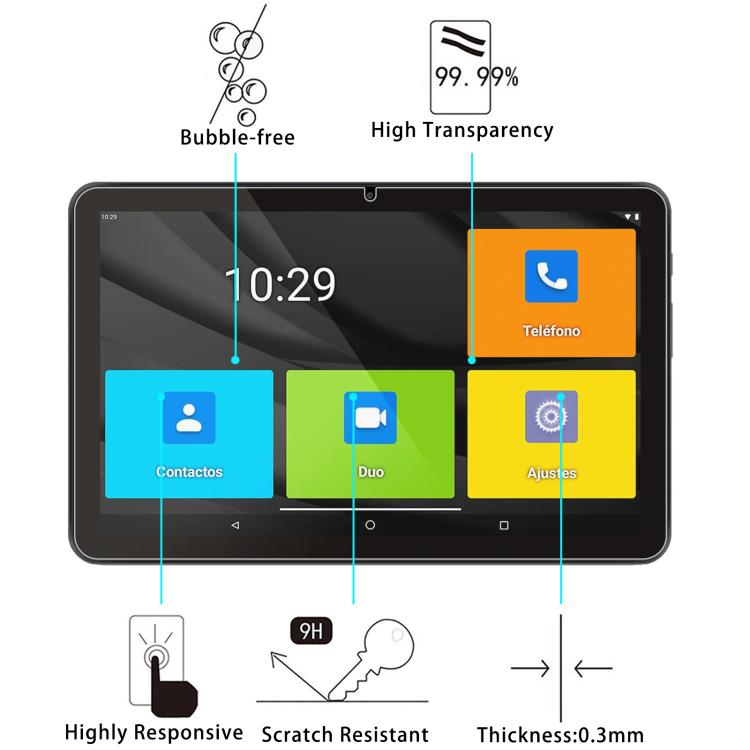For SPC Gravity 3 4G Senior Edition 9H 0.3mm Explosion-proof Tempered Glass Film