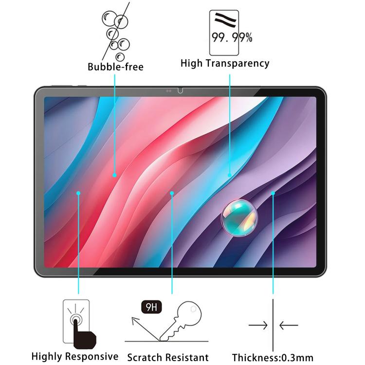 For SPC Gravity 5 Pro 11 inch 2pcs 9H 0.3mm Explosion-proof Tempered Glass Film