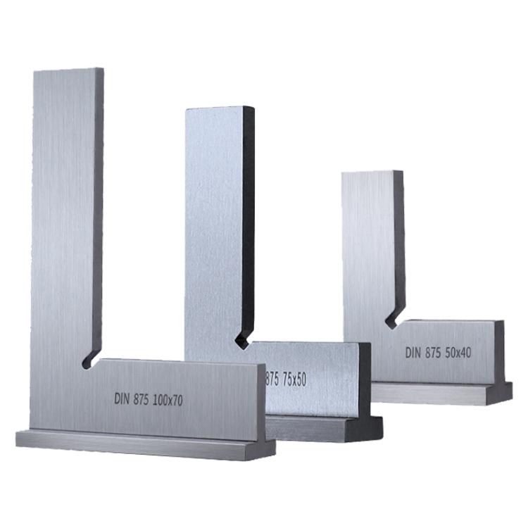 90 Degree Flat Edge Woodworking Square L-shaped Carbon Steel Knife Edge Set Square, Size:3pcs/Set