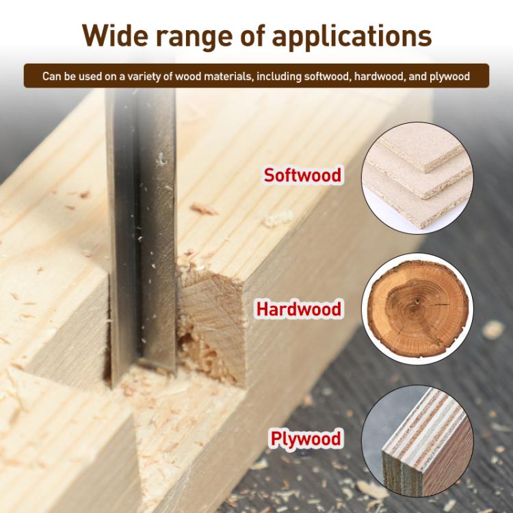 RUITOOL Knockable Through Handle Woodworking Chisel Slotting Chisel Carving Tool, Style:Right Angle+Flat Chisel