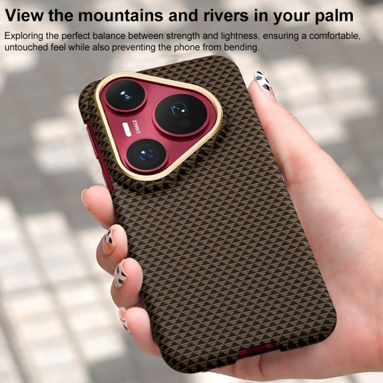 For Huawei Pura 80 5G Metal Frame Nanofiber MagSafe Magnetic Phone Case