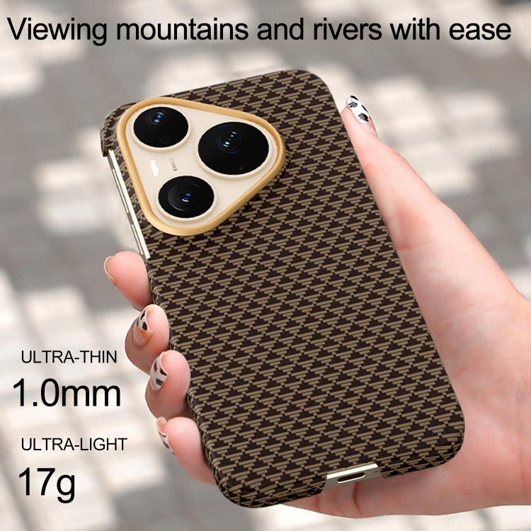 For Huawei Pura 90 Pro 5G Metal Frame Nanofiber MagSafe Magnetic Phone Case