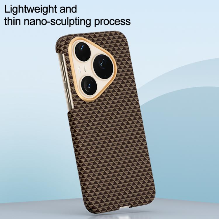 For Huawei Pura 90 Pro 5G Metal Frame Nanofiber MagSafe Magnetic Phone Case