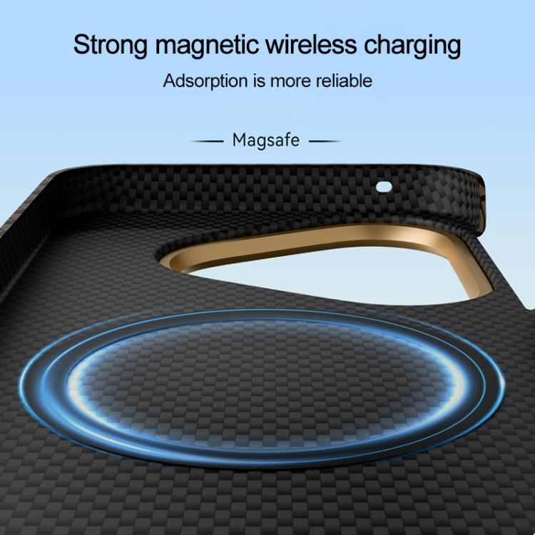 For Huawei Pura 90 Pro 5G Metal Frame Nanofiber MagSafe Magnetic Phone Case