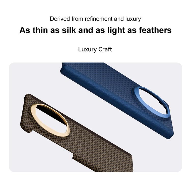For Huawei Mate X6 Metal Frame Nanofiber MagSafe Magnetic Center Phone Case